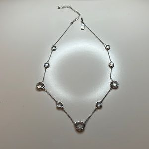 Kate Spade silver and cubic zirconia necklace